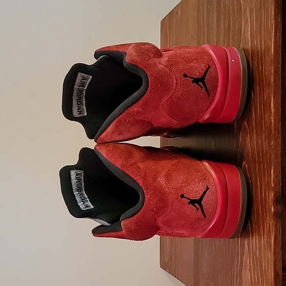 Nike Air Jordan 5 Retro Red Suede Sz 10 - Picture 4 of 8